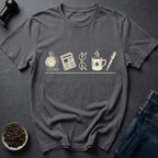 Coffee graphic Daily Ritual T-Shirt in by Caffeine Dept