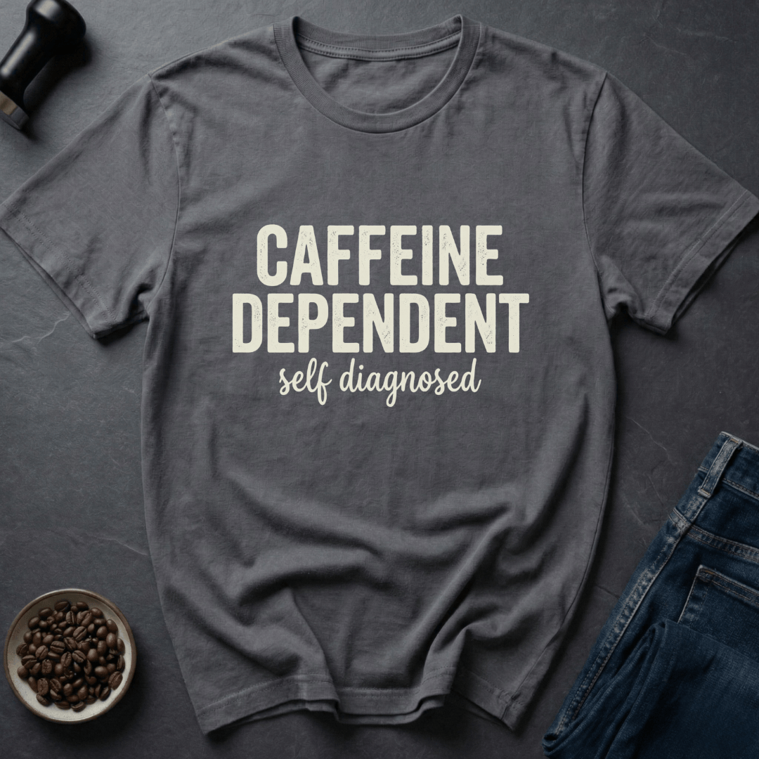 Coffee graphic Coffee Addict T-Shirt in by Caffeine Dept