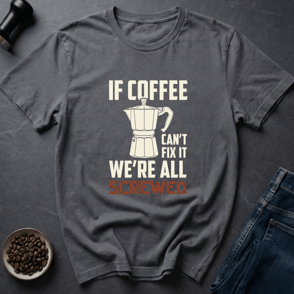 Coffee graphic Brew Therapy T-Shirt in by Caffeine Dept