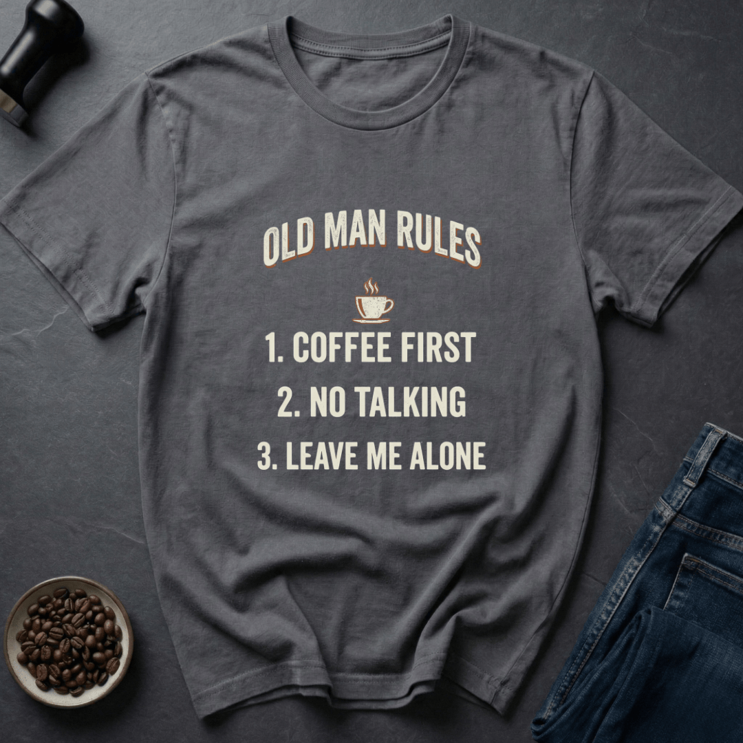 Coffee graphic Grandpa Manifesto T-Shirt in by Caffeine Dept