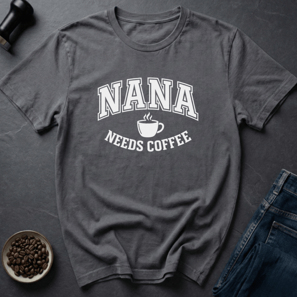 Coffee graphic Nana Coffee T-Shirt in by Caffeine Dept