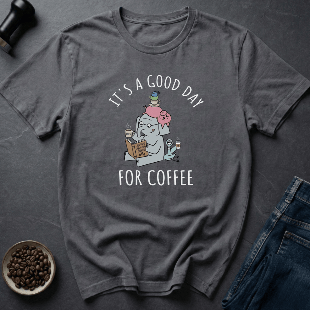 Coffee graphic Good day T-Shirt in by Caffeine Dept