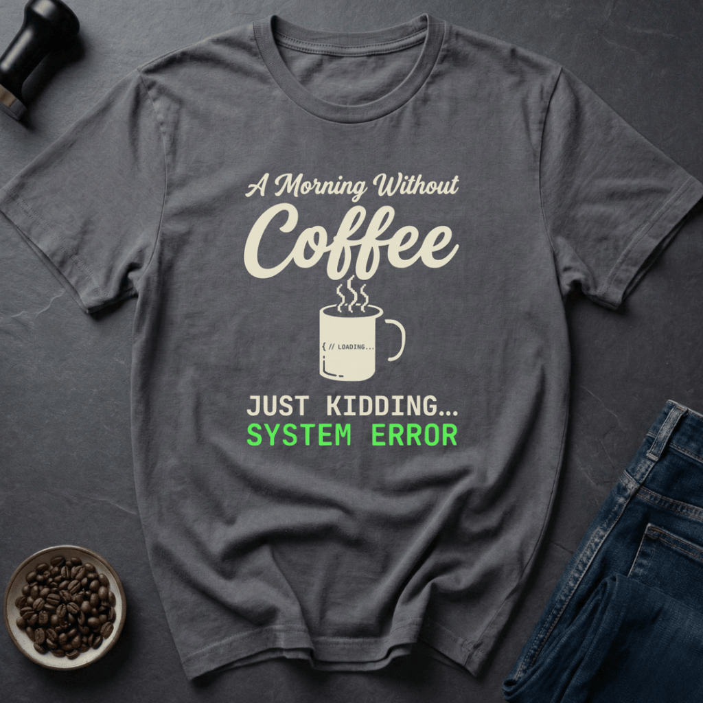 Coffee graphic Coffee Not Found T-Shirt in by Caffeine Dept
