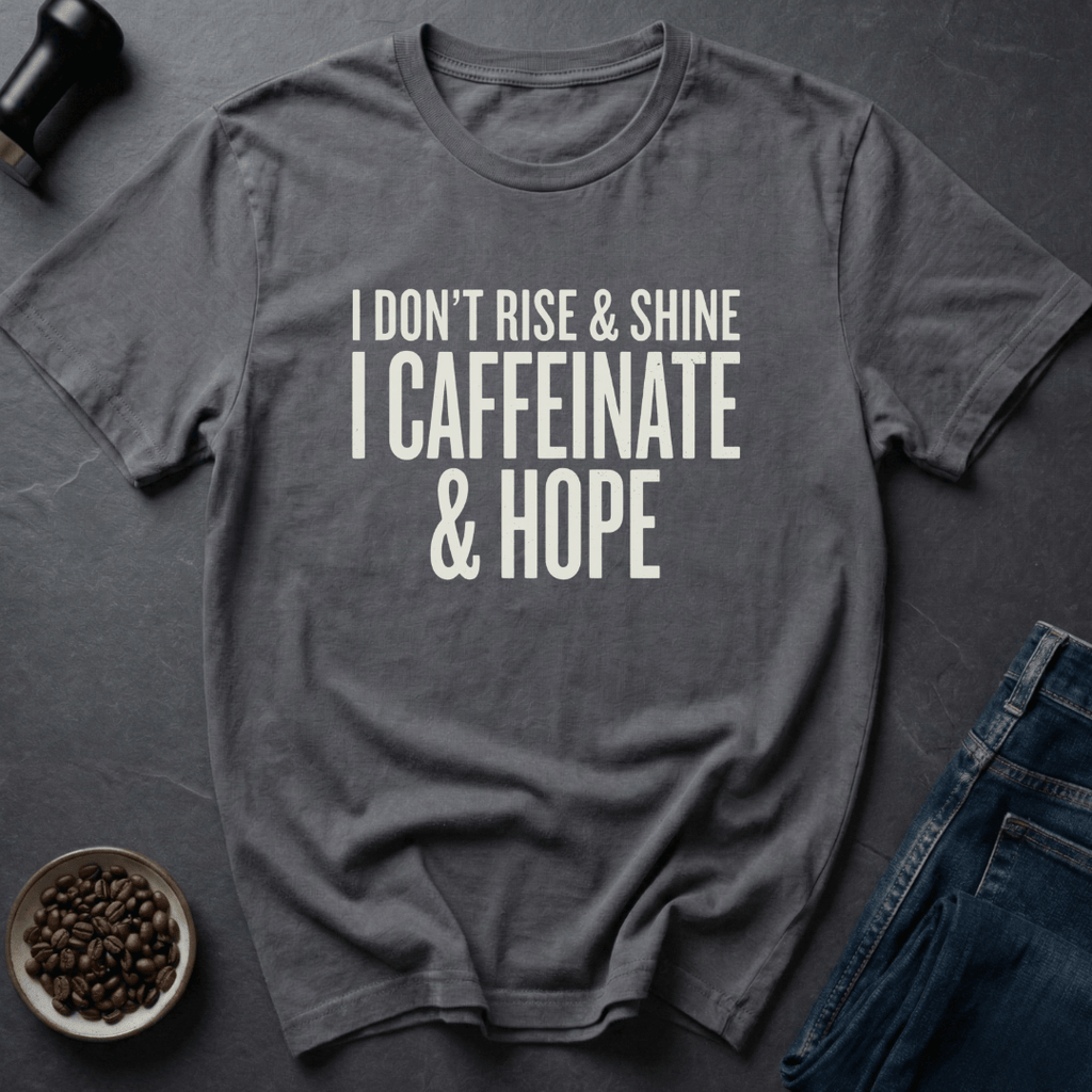 Coffee graphic Caffeinate Hope T-Shirt in by Caffeine Dept
