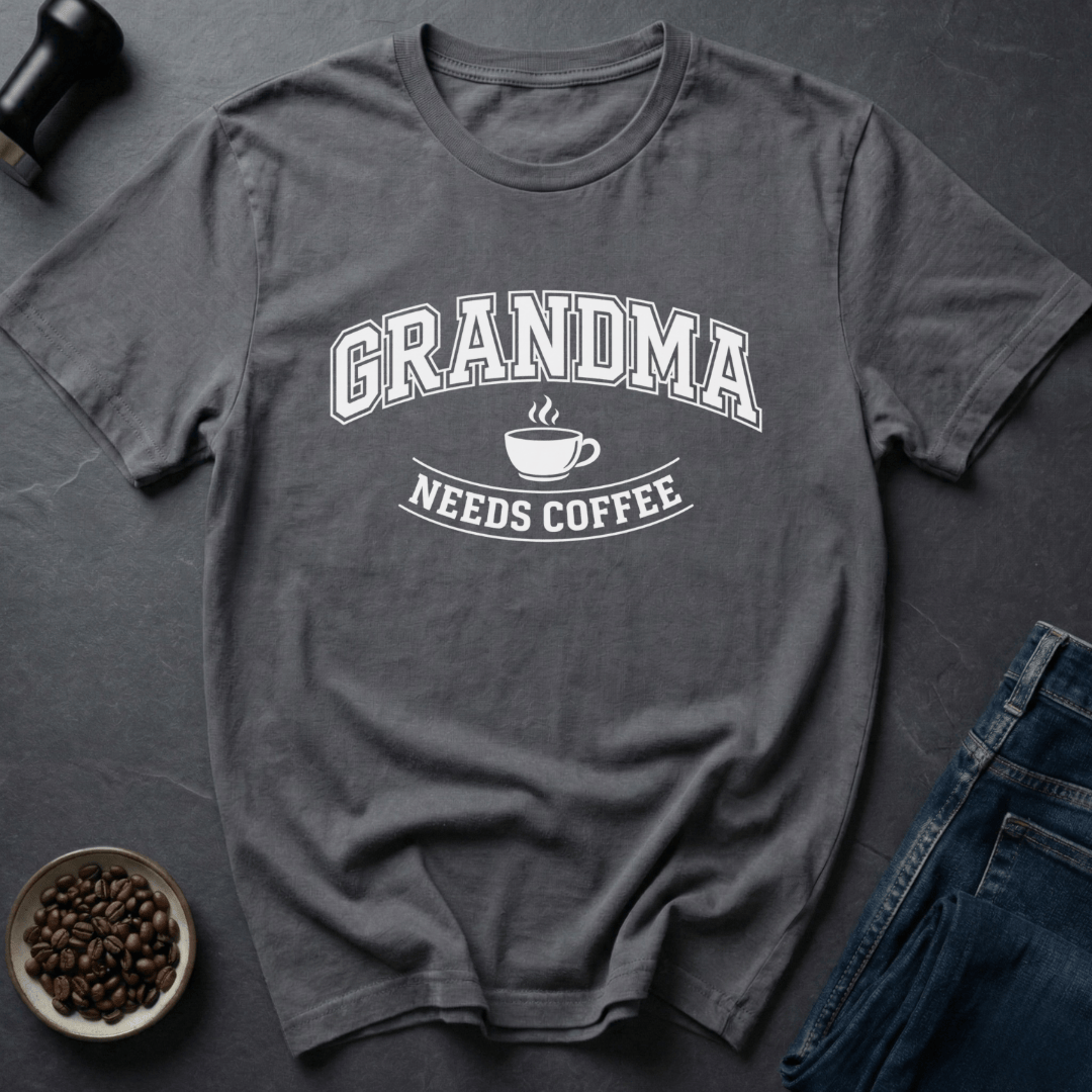 Coffee graphic Grandma Coffee T-Shirt in by Caffeine Dept