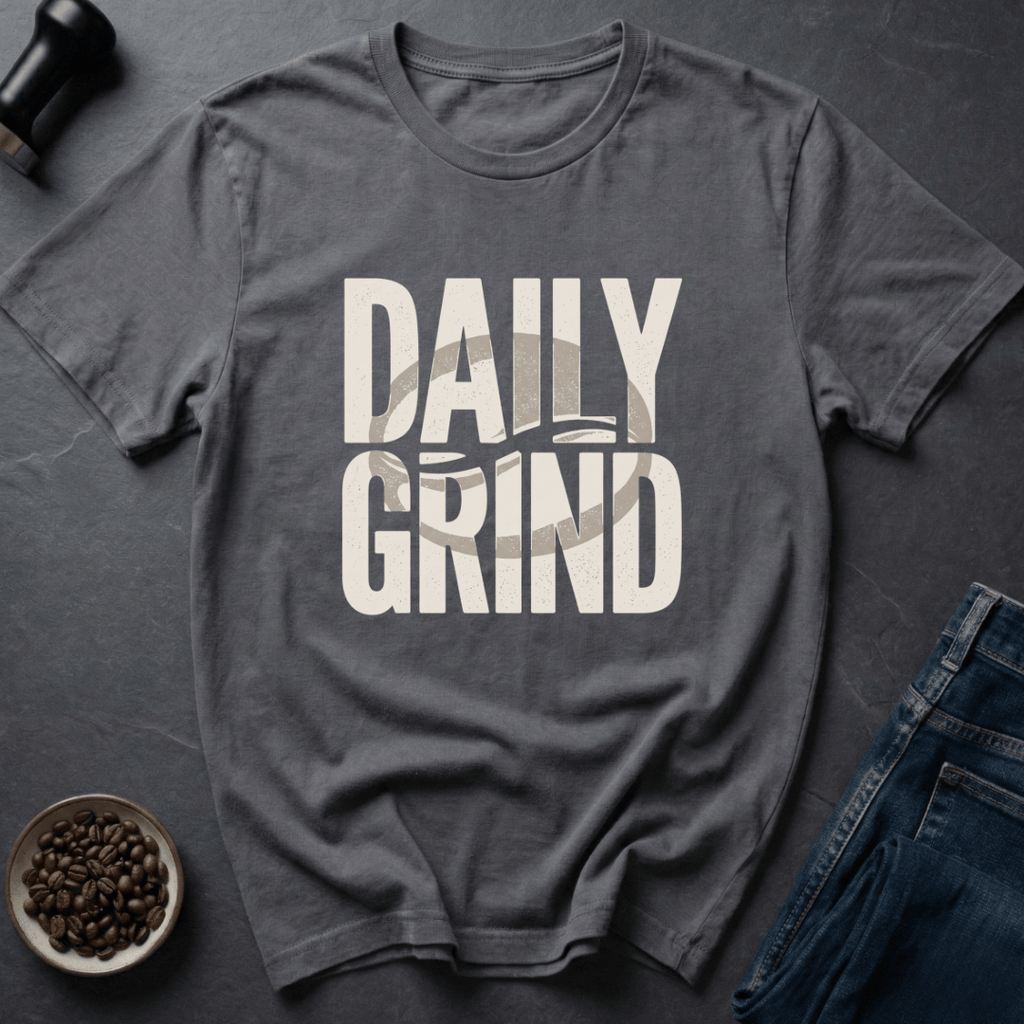 Coffee graphic Daily Grind T-Shirt in by Caffeine Dept