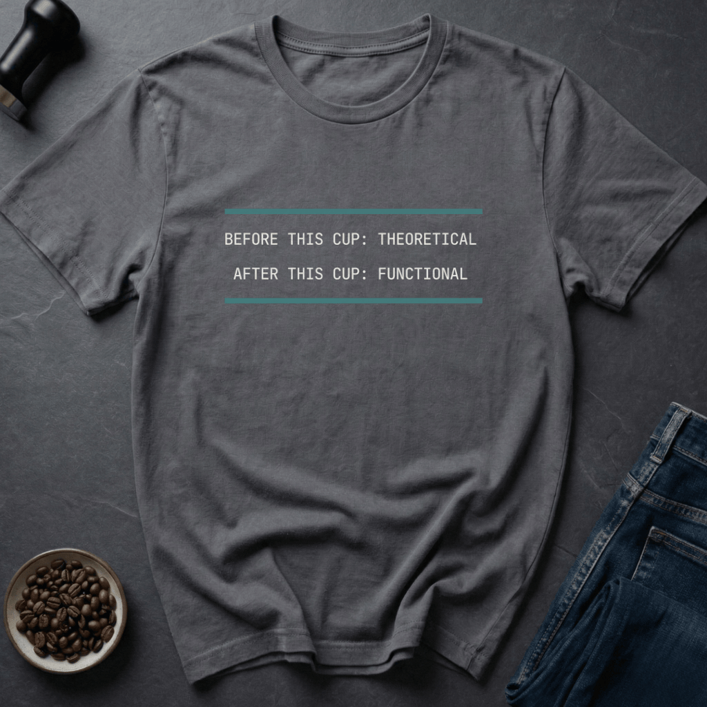 Coffee graphic Cup Functional T-Shirt in by Caffeine Dept