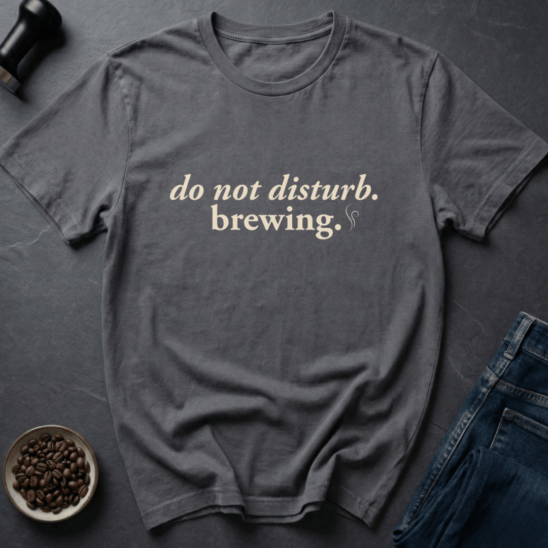 Coffee graphic Do Not Disturb T-Shirt in by Caffeine Dept