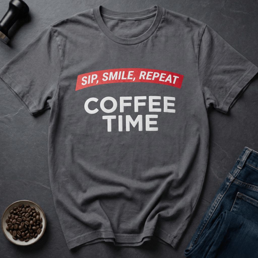 Coffee graphic Coffee Time T-Shirt in by Caffeine Dept