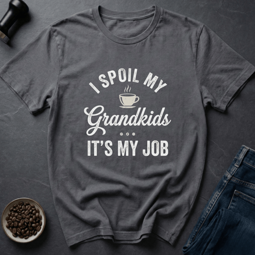 Coffee graphic Proud Grandma T-Shirt in by Caffeine Dept