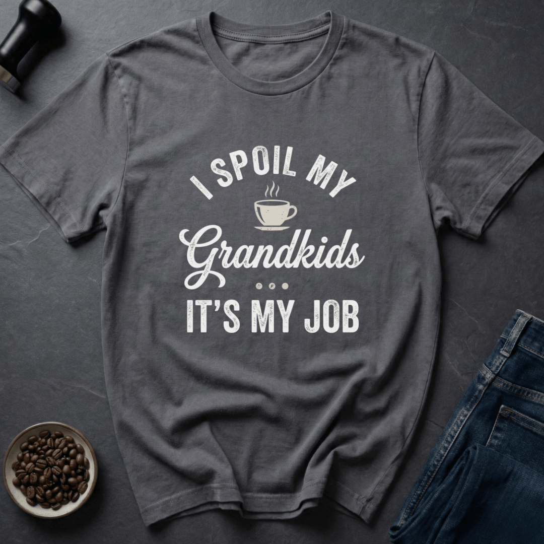 Coffee graphic Proud Grandma T-Shirt in by Caffeine Dept
