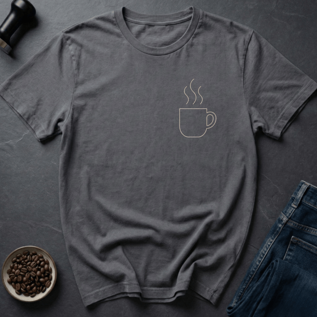Coffee graphic Simple Sip T-Shirt in by Caffeine Dept