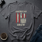 Coffee graphic Patriot Pour T-Shirt in by Caffeine Dept