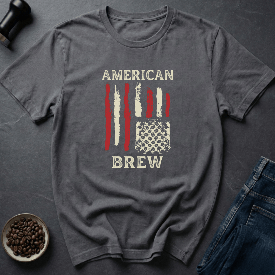 Coffee graphic Patriot Pour T-Shirt in by Caffeine Dept