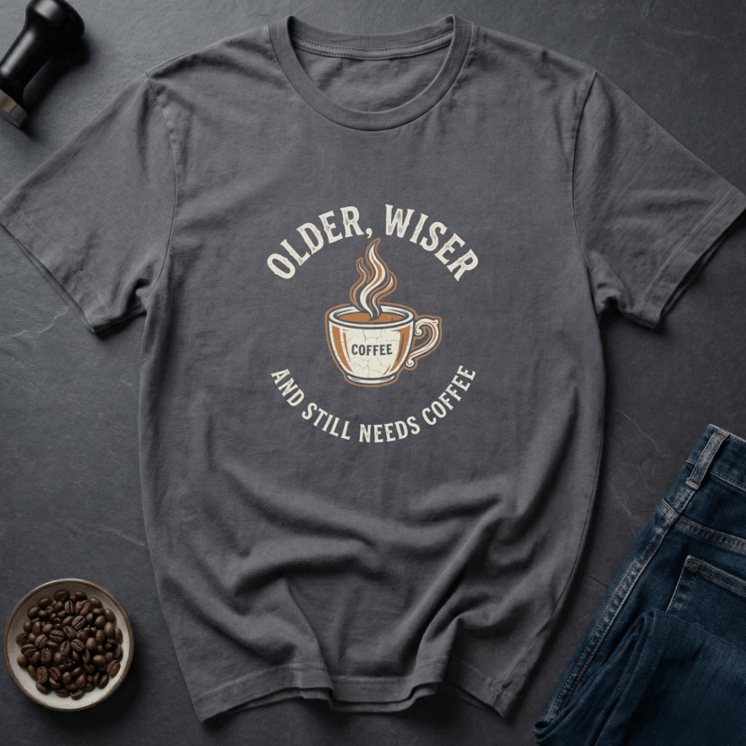 Coffee graphic Aged Brew T-Shirt in by Caffeine Dept