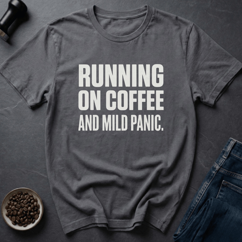 Coffee graphic Anxiety Coffee T-Shirt in by Caffeine Dept