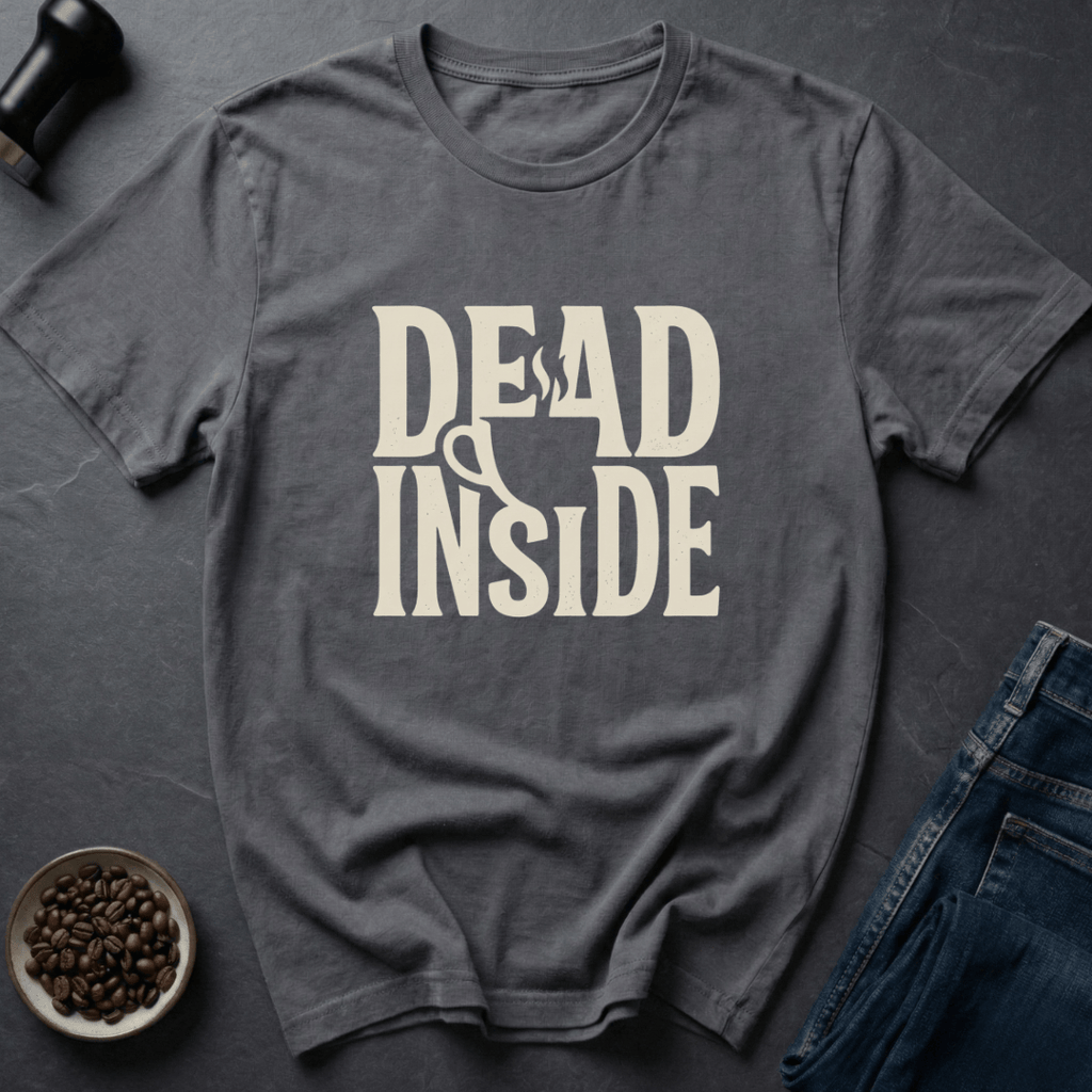 Coffee graphic Dead Inside T-Shirt in by Caffeine Dept