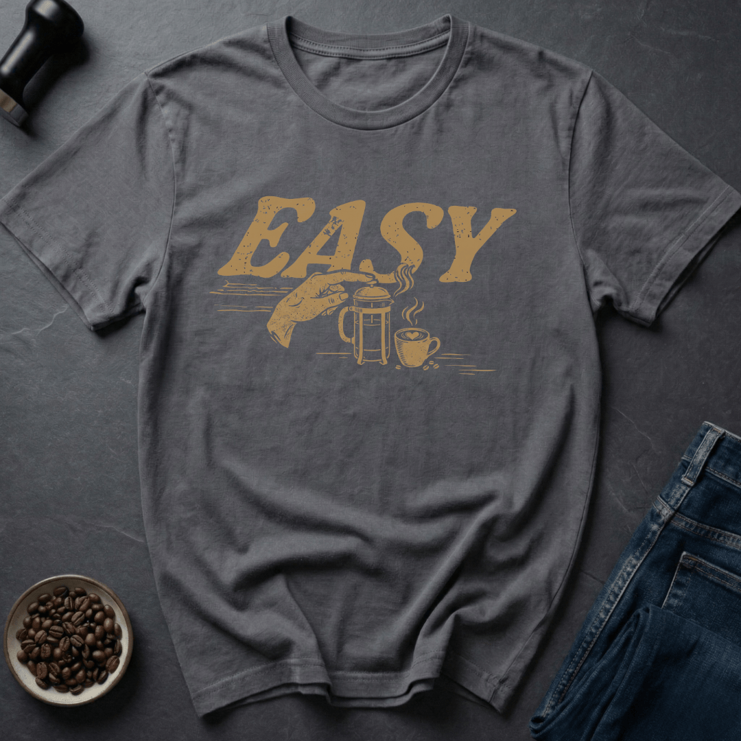 Coffee graphic Easy Brew T-Shirt in by Caffeine Dept
