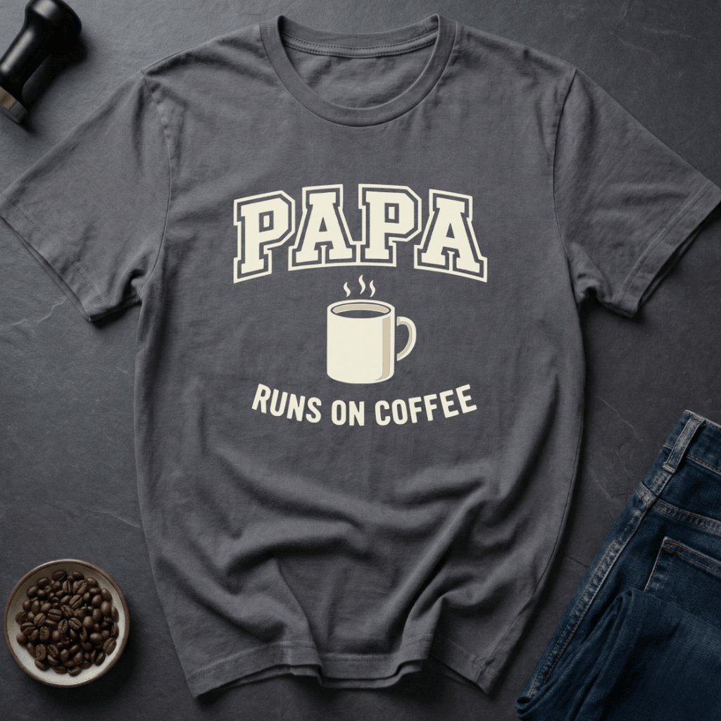 Coffee graphic Papa Coffee T-Shirt in by Caffeine Dept