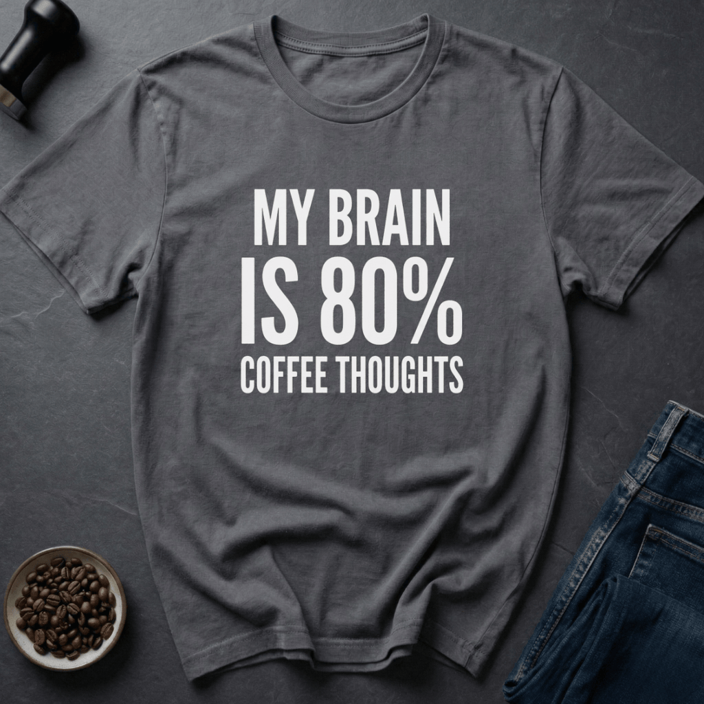 Coffee graphic Bean Powered T-Shirt in by Caffeine Dept