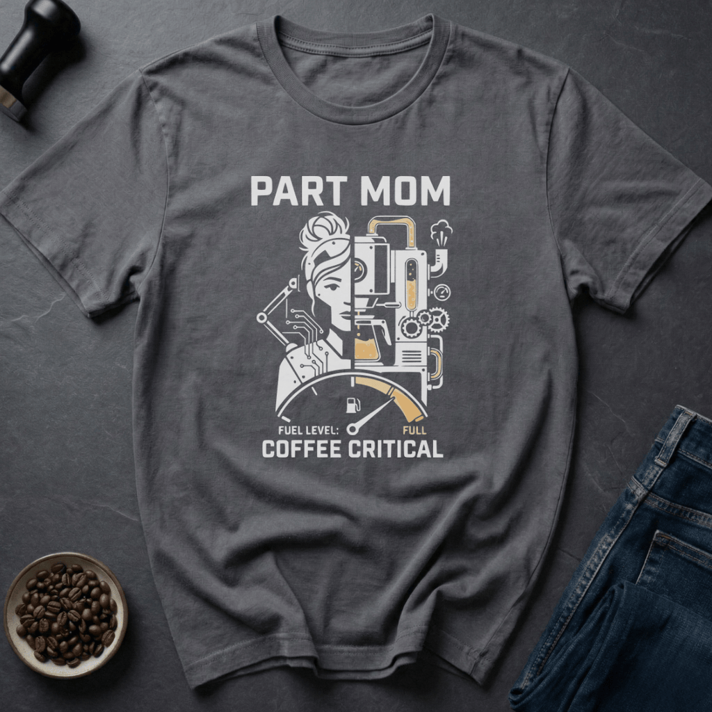 Coffee graphic Coffee Critical Mom T-Shirt in by Caffeine Dept