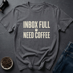 Coffee graphic Inbox Chaos T-Shirt in by Caffeine Dept