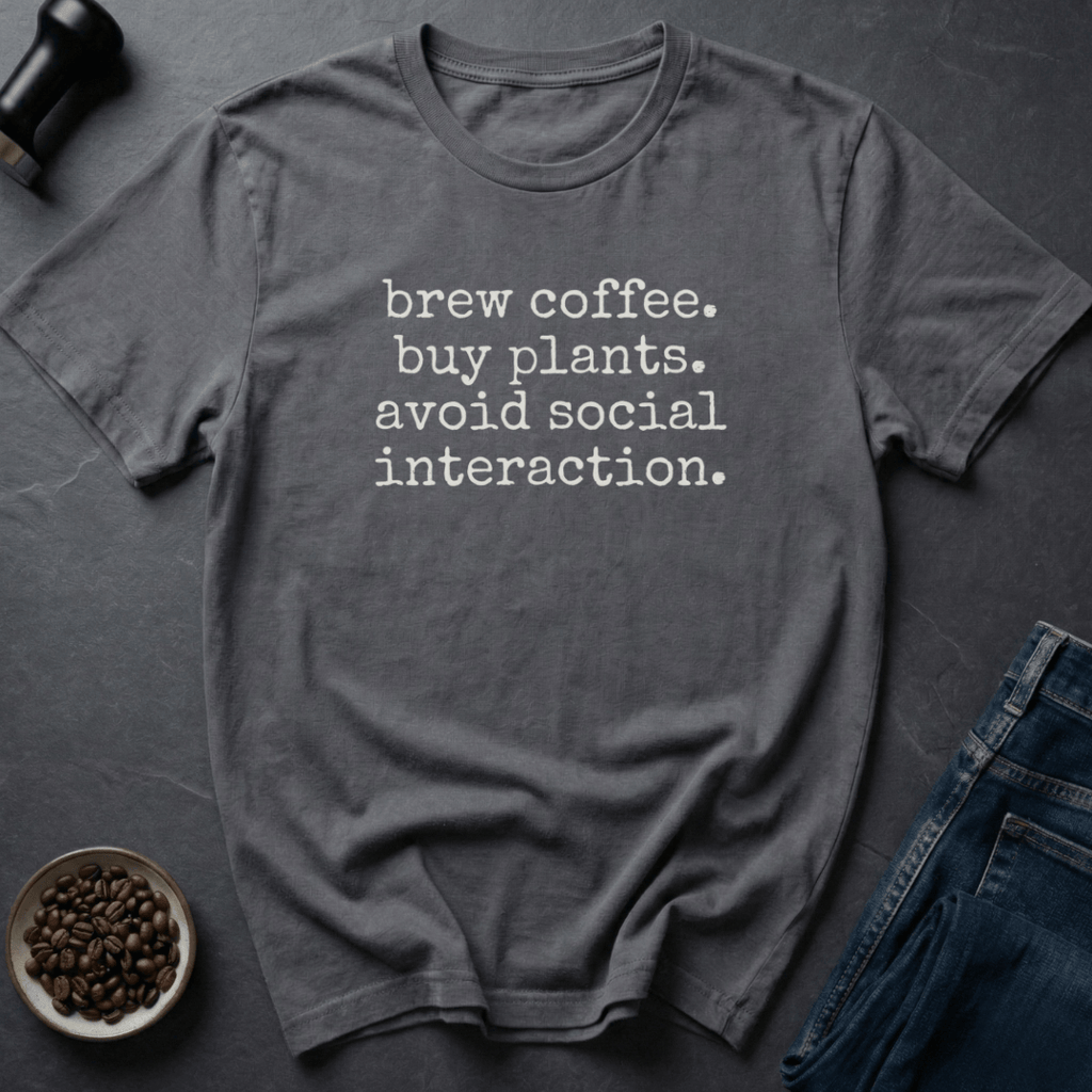 Coffee graphic Coffee Plants Repeat T-Shirt in by Caffeine Dept