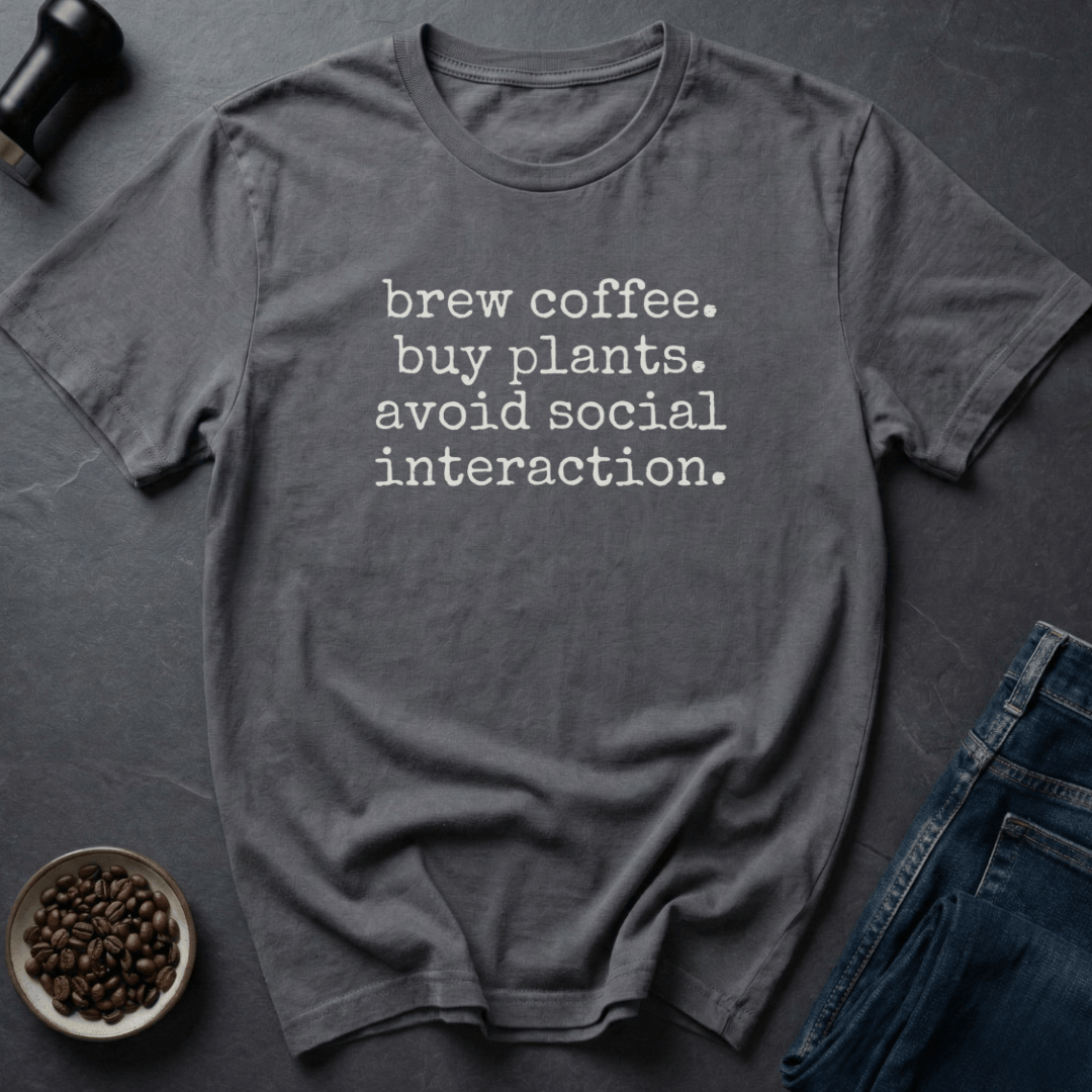 Coffee graphic Coffee Plants Repeat T-Shirt in by Caffeine Dept
