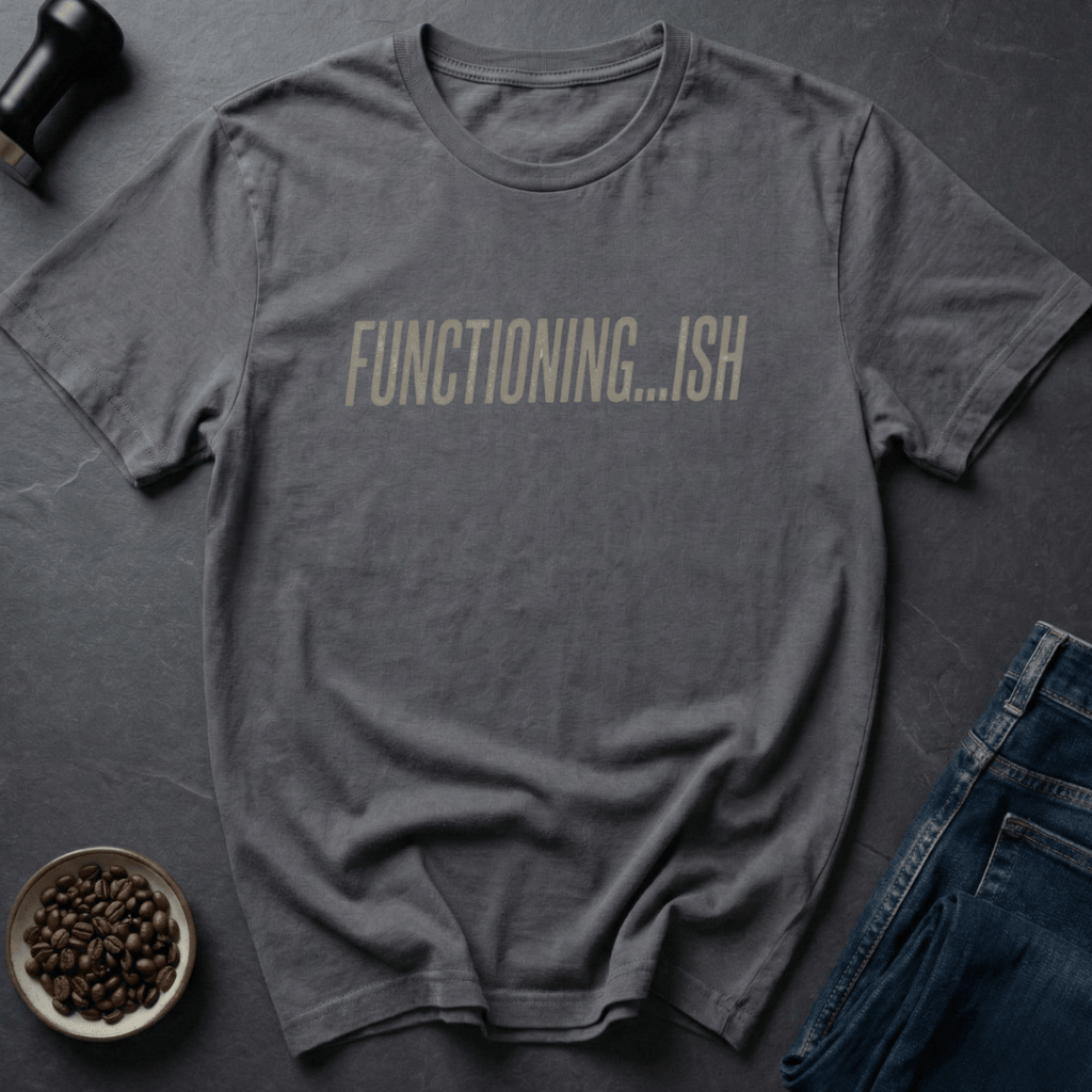 Coffee graphic Functioning-ish T-Shirt in by Caffeine Dept