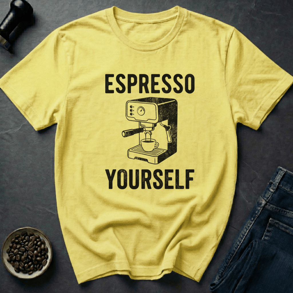 Coffee graphic Espresso Yourself T-Shirt in by Caffeine Dept