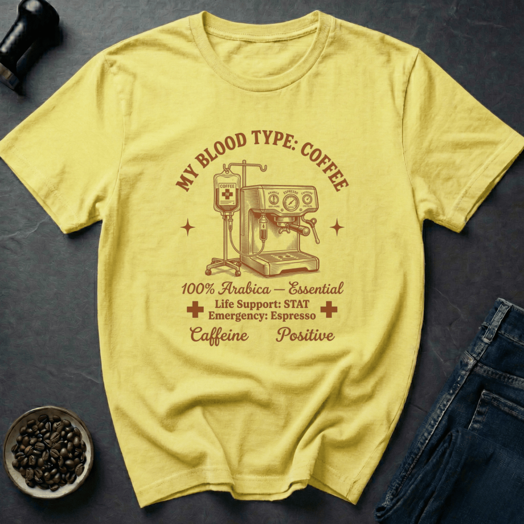 Coffee graphic Coffee IV T-Shirt in by Caffeine Dept