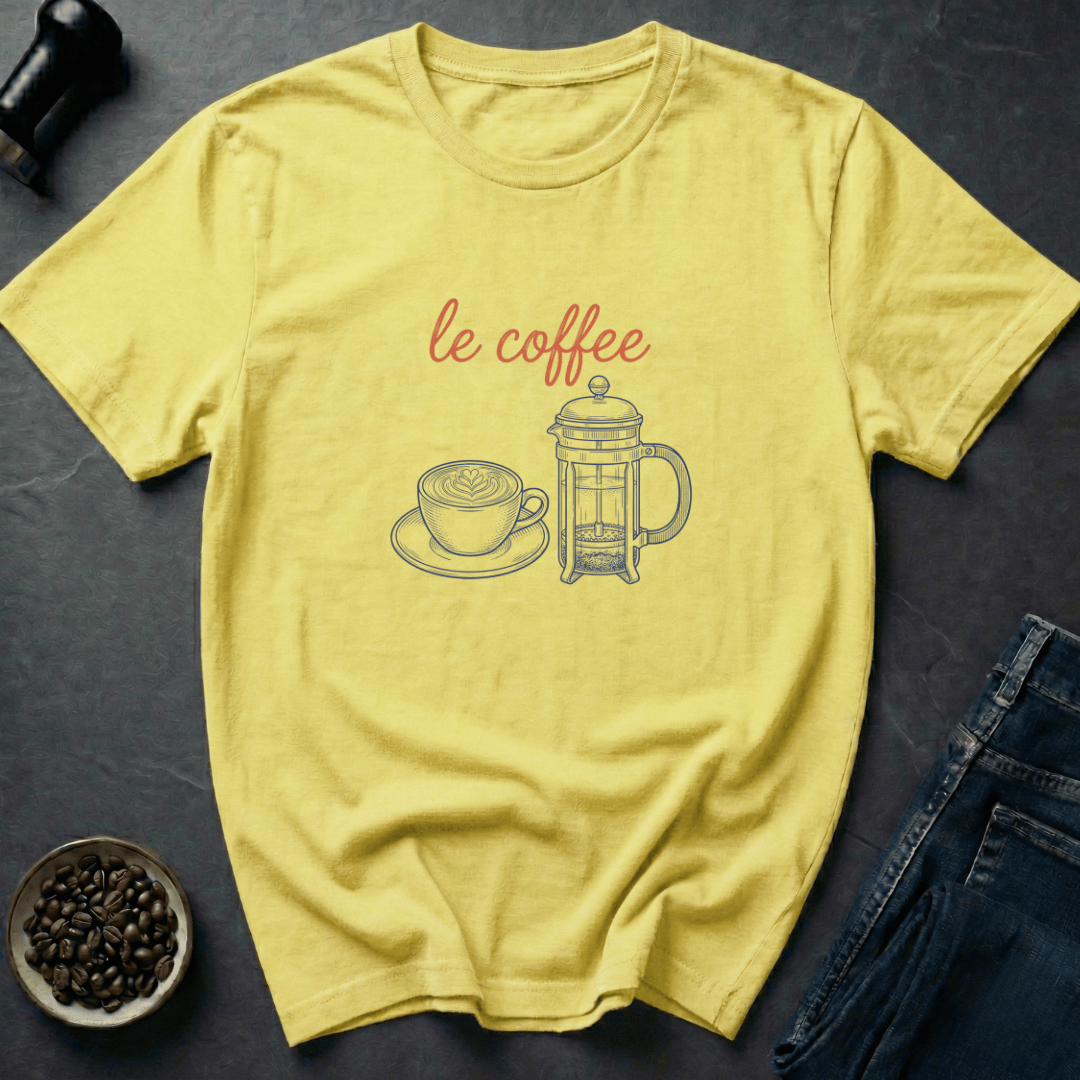 Coffee graphic Café Mood T-Shirt in by Caffeine Dept