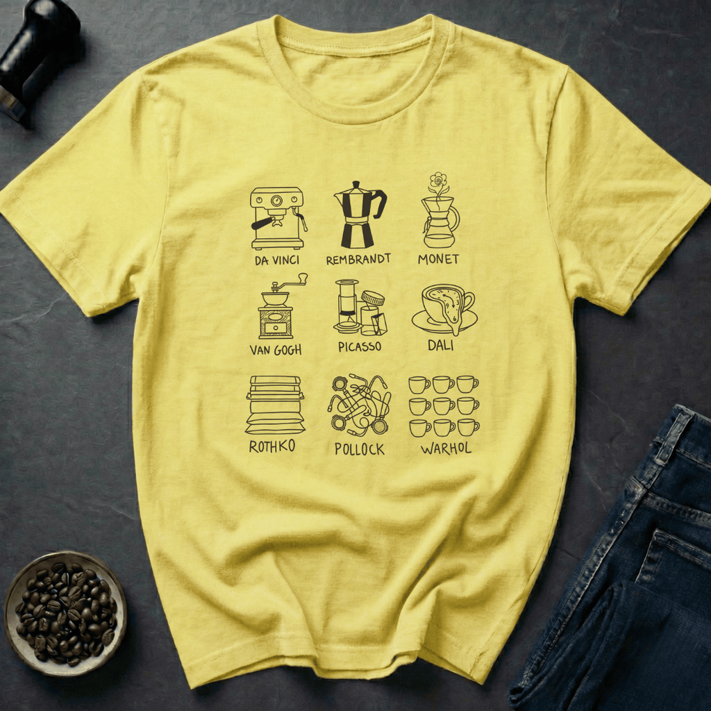 Coffee graphic Art Brew T-Shirt in by Caffeine Dept