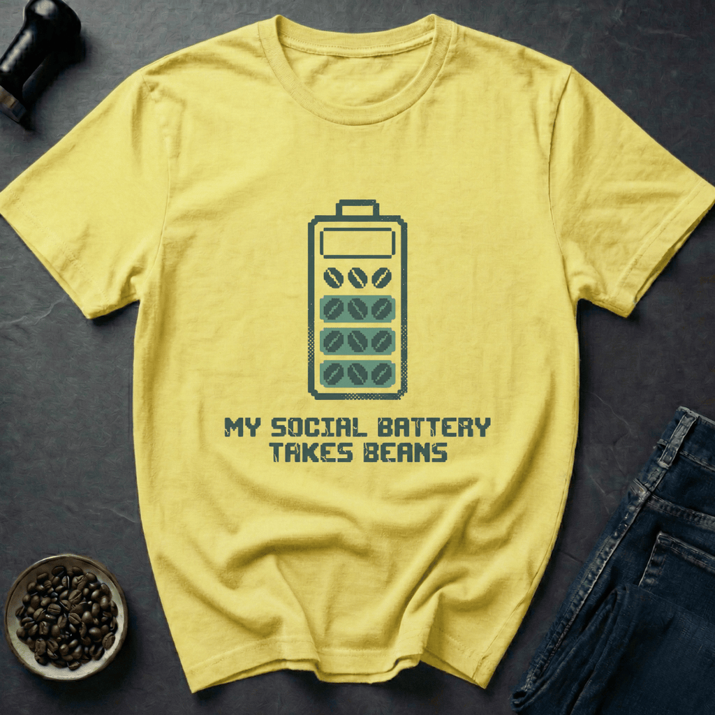 Coffee graphic Caffeine Charge T-Shirt in by Caffeine Dept