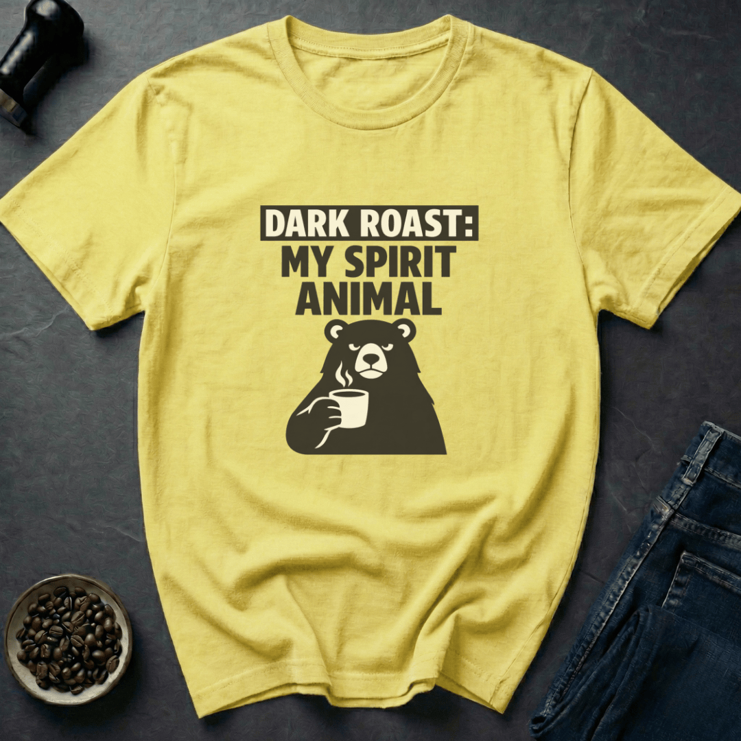 Coffee graphic Dark Roast T-Shirt in by Caffeine Dept