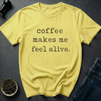 Coffee graphic Alive With Coffee T-Shirt in by Caffeine Dept