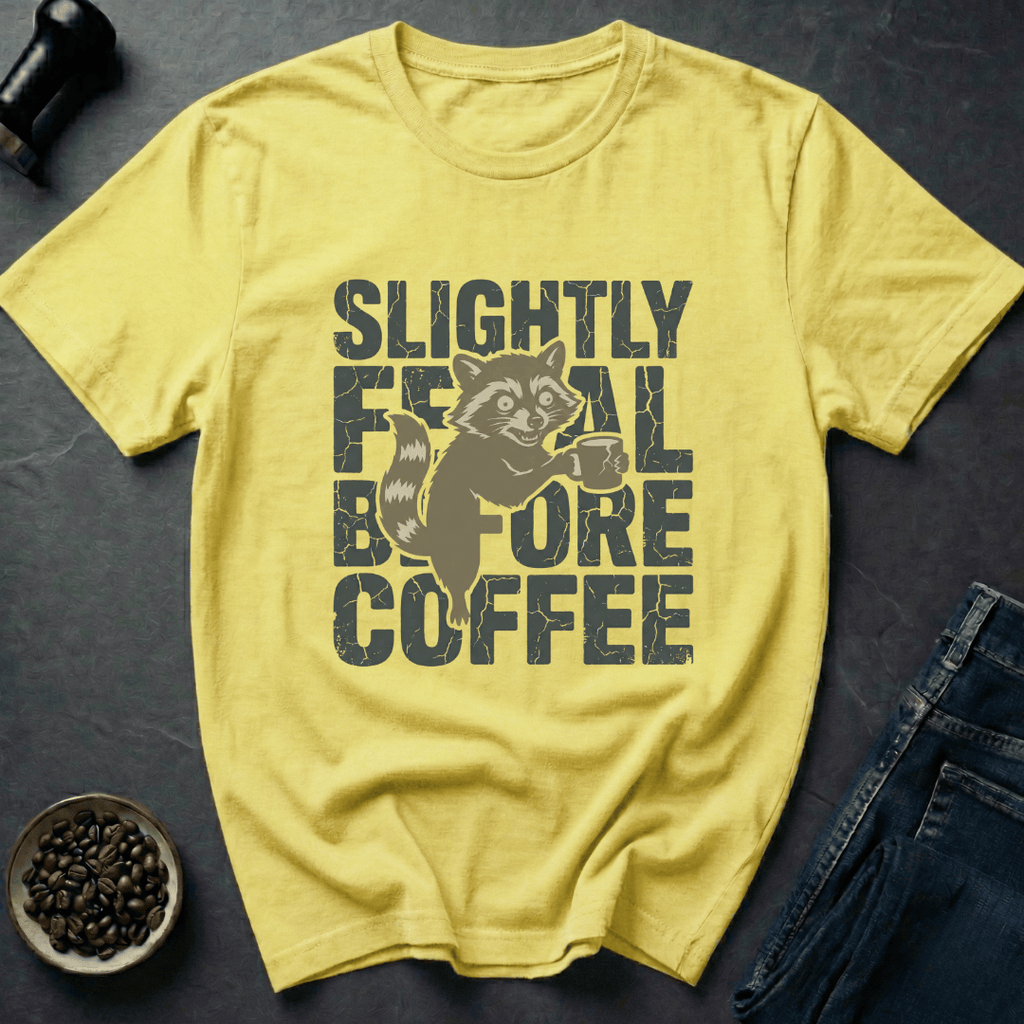 Coffee graphic Feral Coffee T-Shirt in by Caffeine Dept