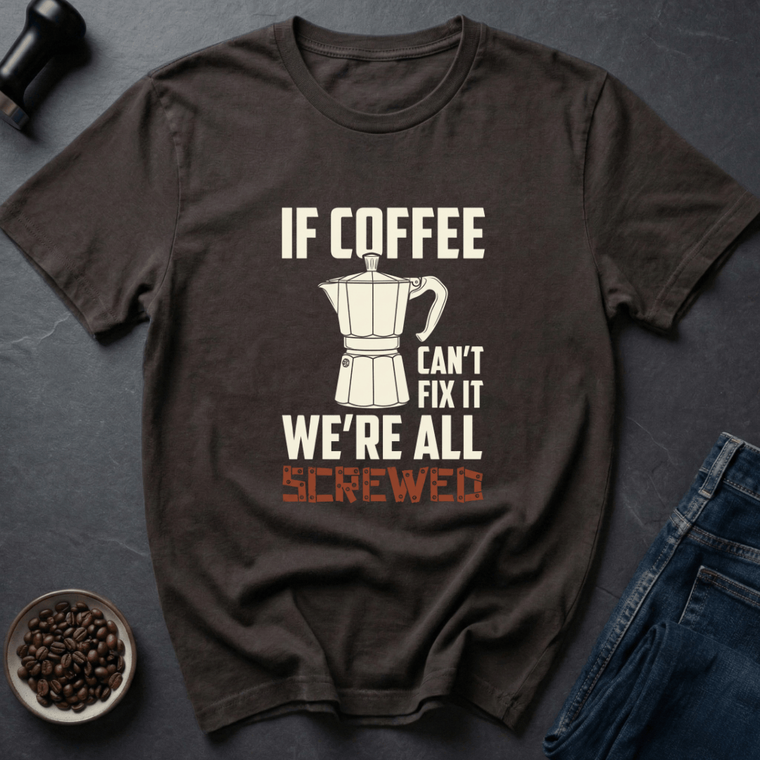 Coffee graphic Brew Therapy T-Shirt in by Caffeine Dept