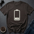 Coffee graphic Low Battery T-Shirt in by Caffeine Dept