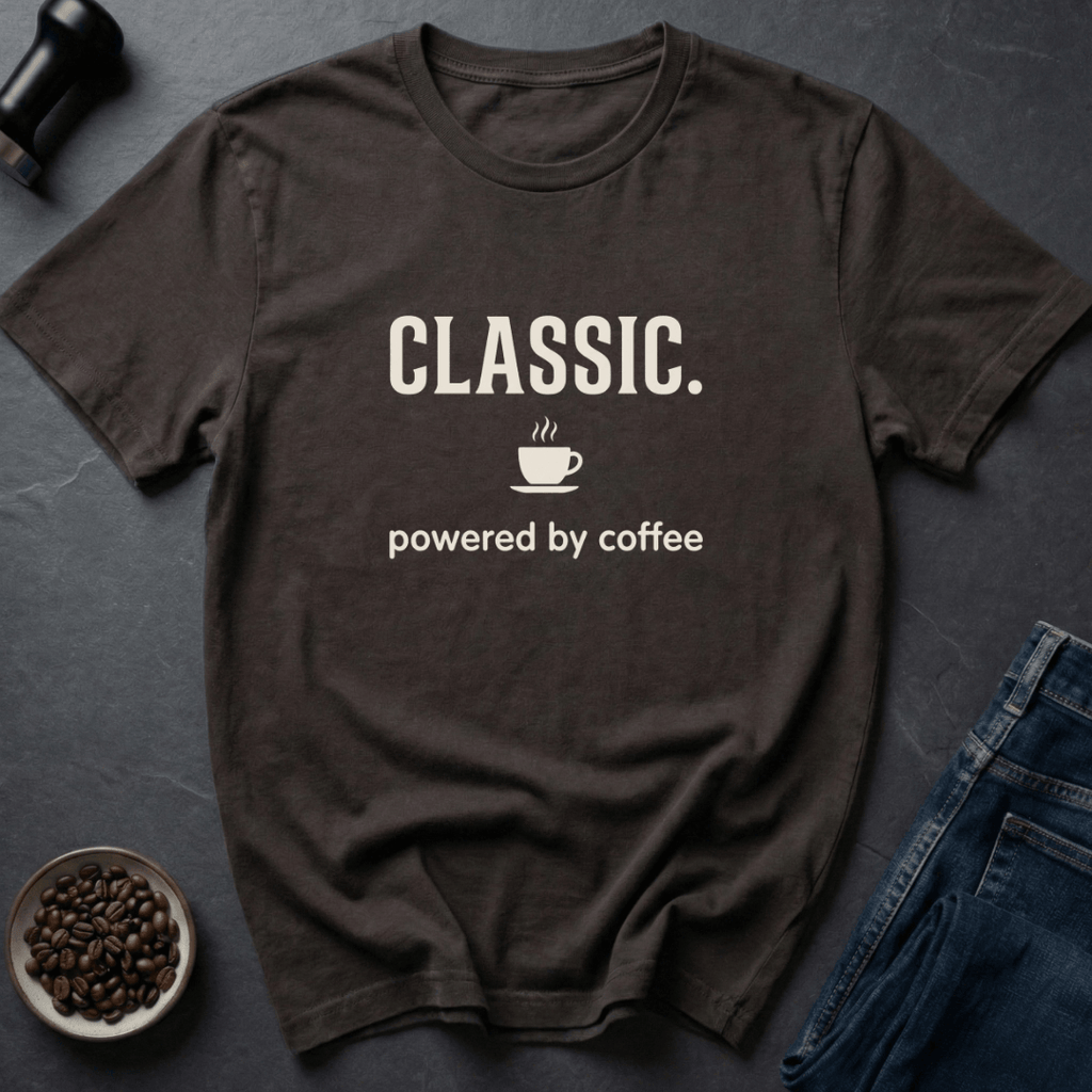 Coffee graphic Classic Fuel T-Shirt in by Caffeine Dept