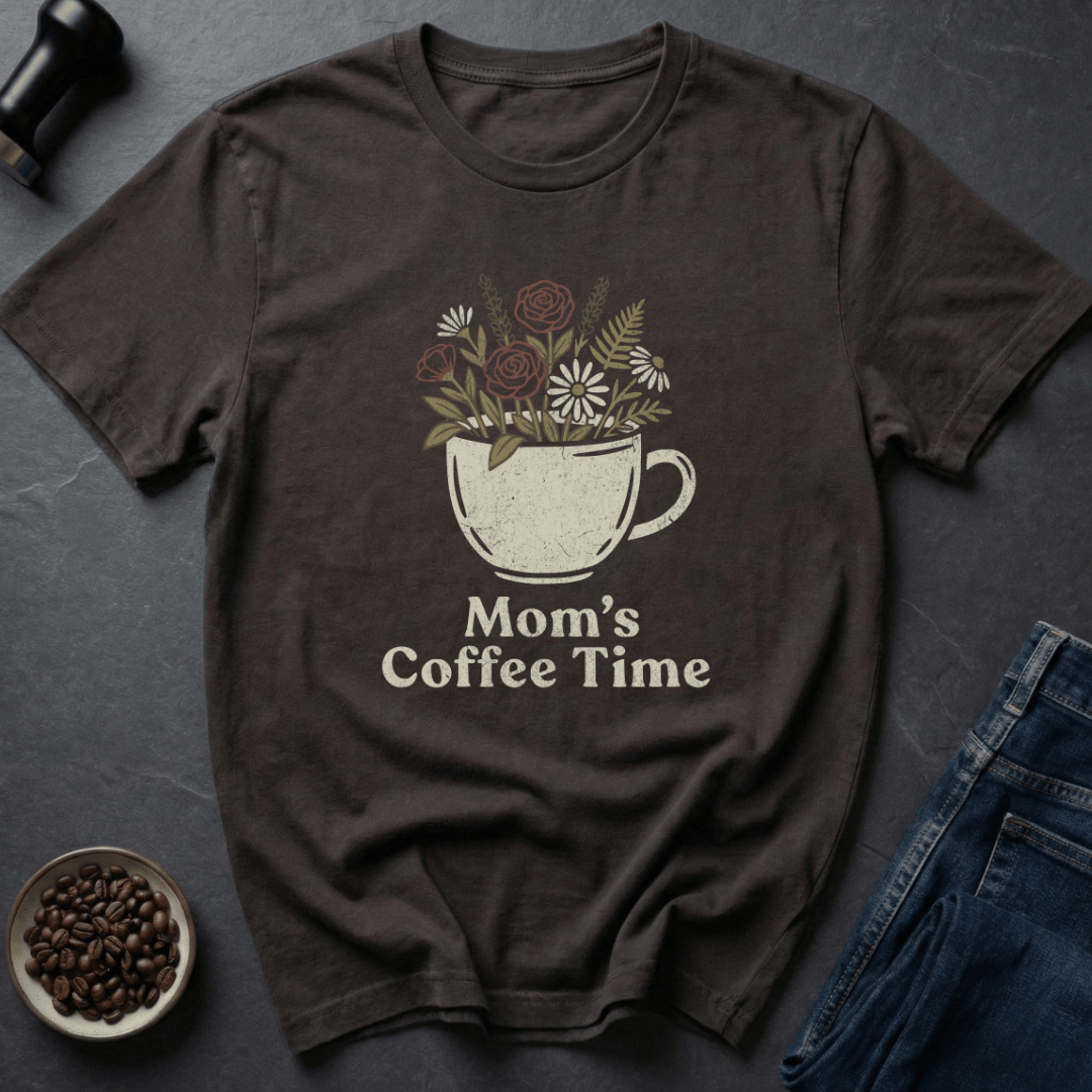 Coffee graphic Mom’s Coffee T-Shirt in by Caffeine Dept