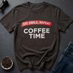 Coffee graphic Coffee Time T-Shirt in by Caffeine Dept