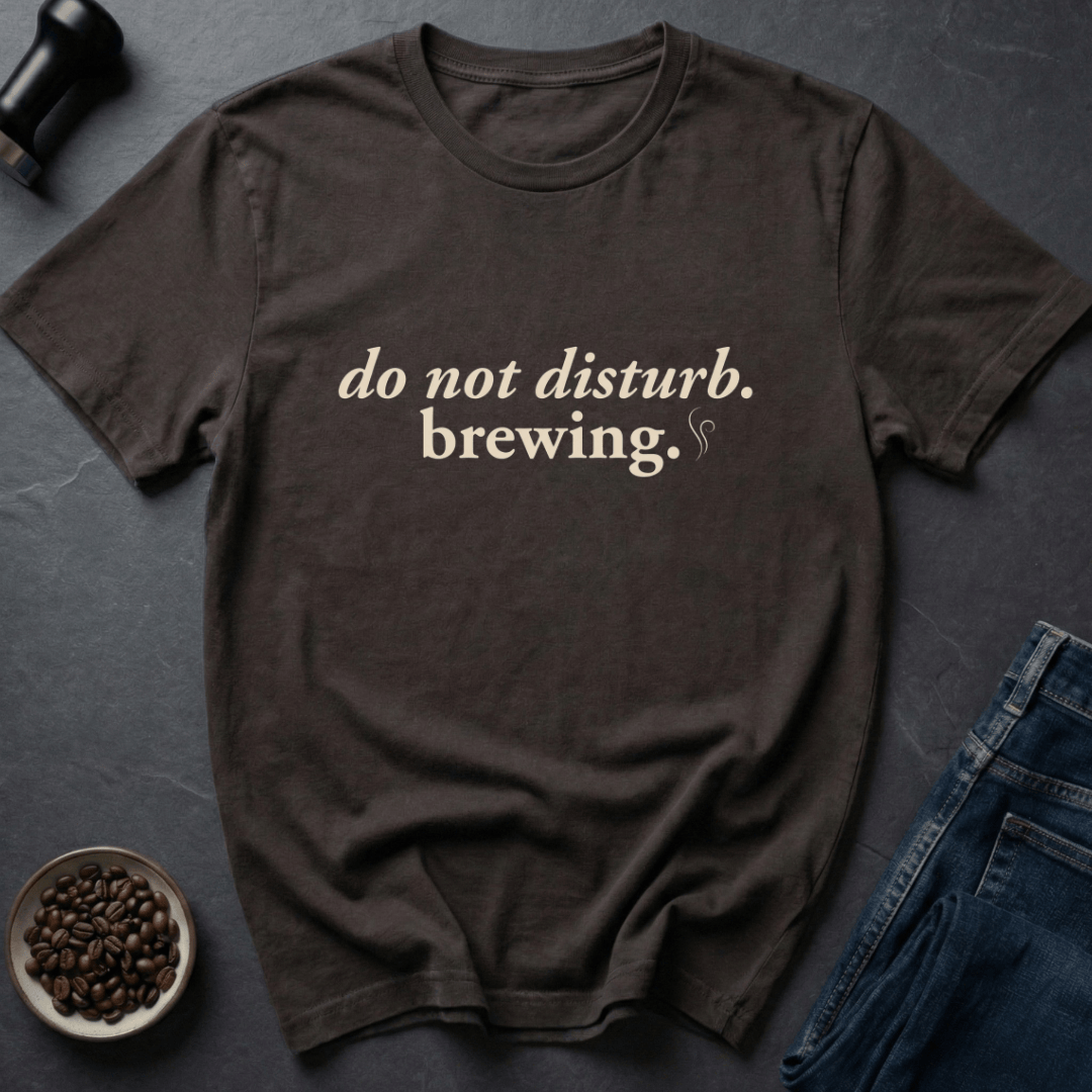 Coffee graphic Do Not Disturb T-Shirt in by Caffeine Dept