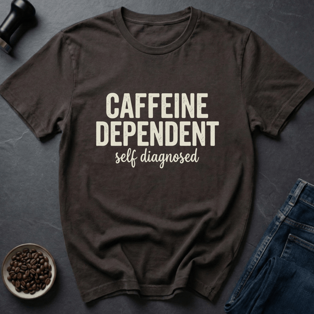 Coffee graphic Coffee Addict T-Shirt in by Caffeine Dept