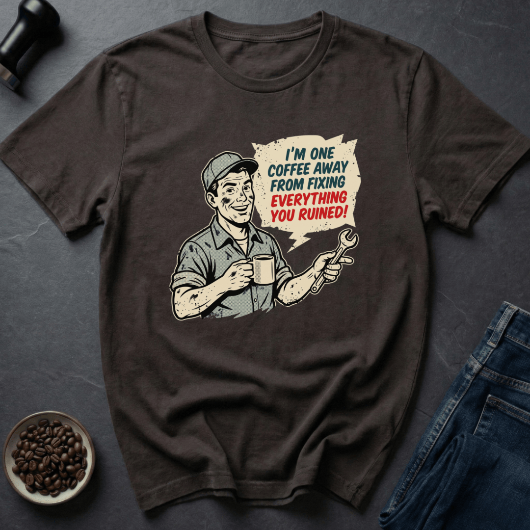 Coffee graphic Fix Chaos T-Shirt in by Caffeine Dept