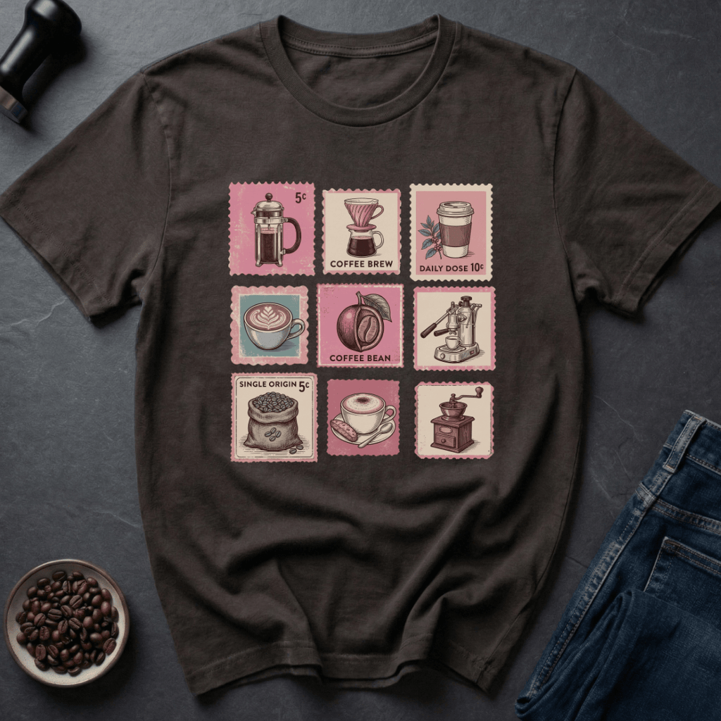 Coffee graphic Roast Post T-Shirt in by Caffeine Dept