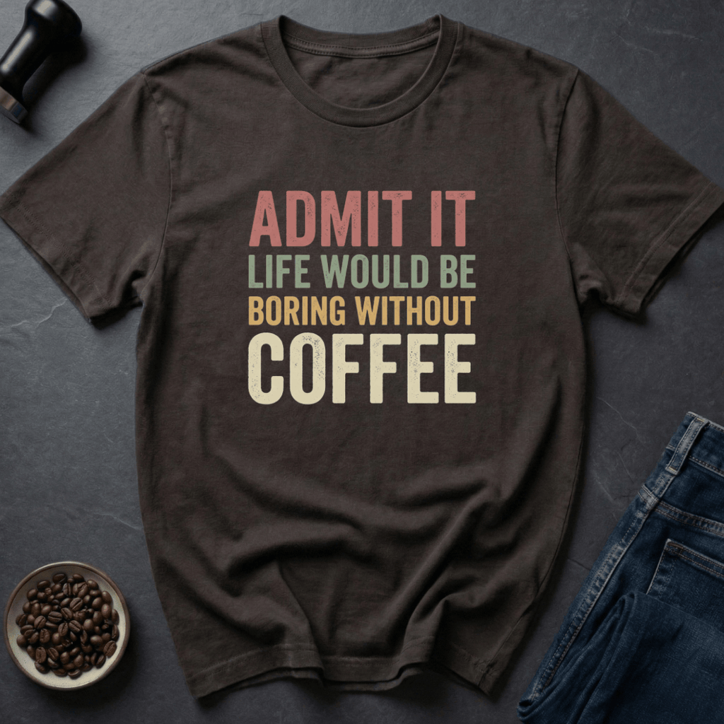 Coffee graphic Admit It T-Shirt in by Caffeine Dept