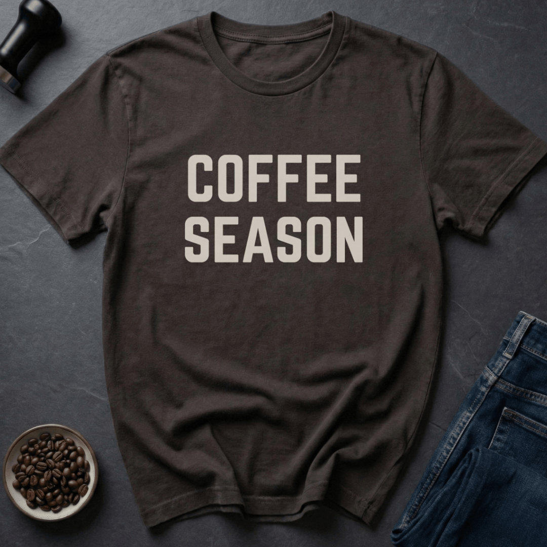 Coffee graphic Brew Season T-Shirt in by Caffeine Dept