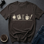 Coffee graphic Daily Ritual T-Shirt in by Caffeine Dept