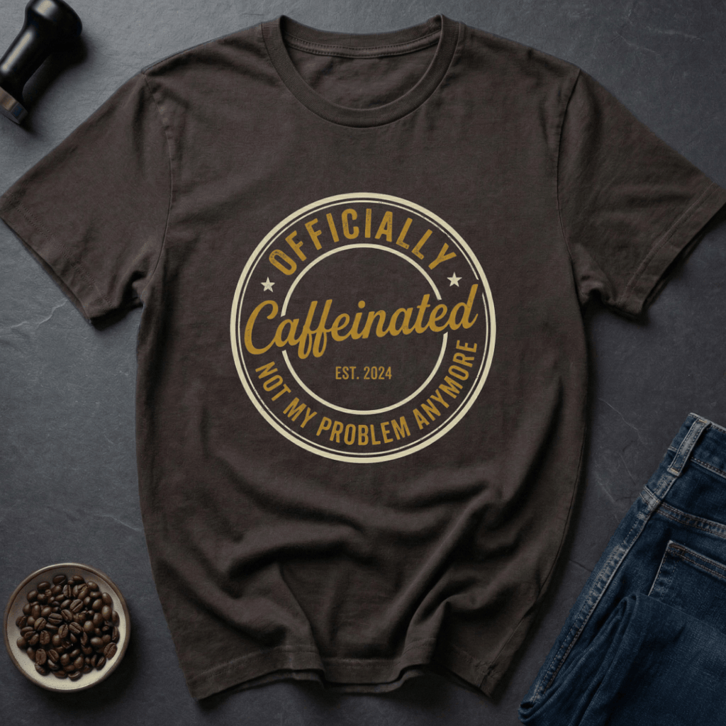 Coffee graphic Fully Wired T-Shirt in by Caffeine Dept